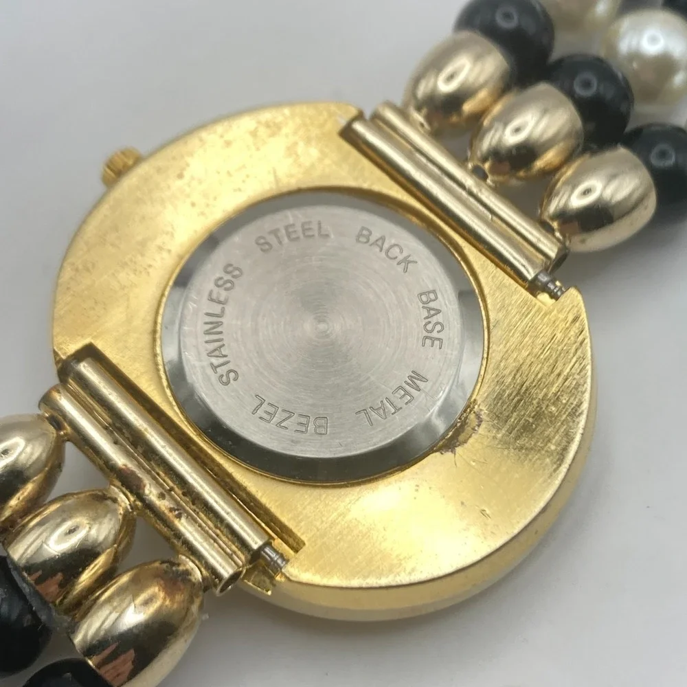 Vtg Collezio Women's Watch Gold Tone Oval 39mm Faux Pearl MOP New Battery 6.25